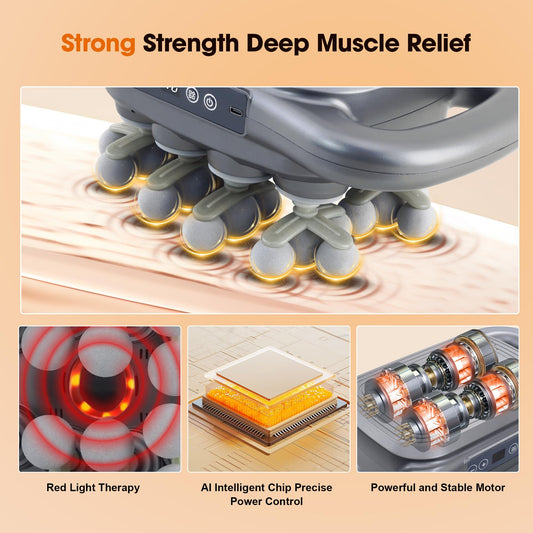 GAXEZO massage gun offering shoulder-therapy and knot relief