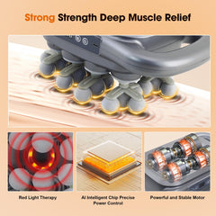GAXEZO massage gun offering shoulder-therapy and knot relief