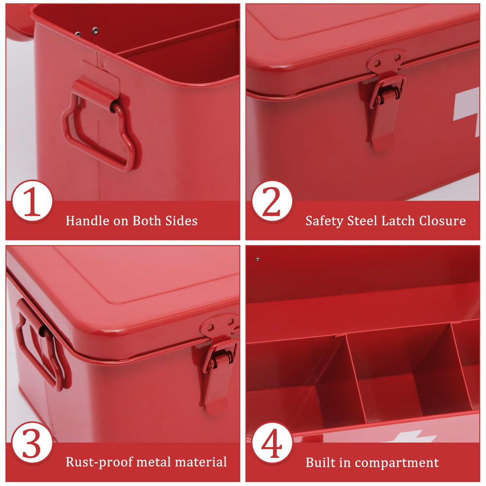 Gdfjiy first aid box safety lock demonstrating childproof feature for safer family storage