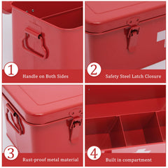 Gdfjiy first aid box safety lock demonstrating childproof feature for safer family storage