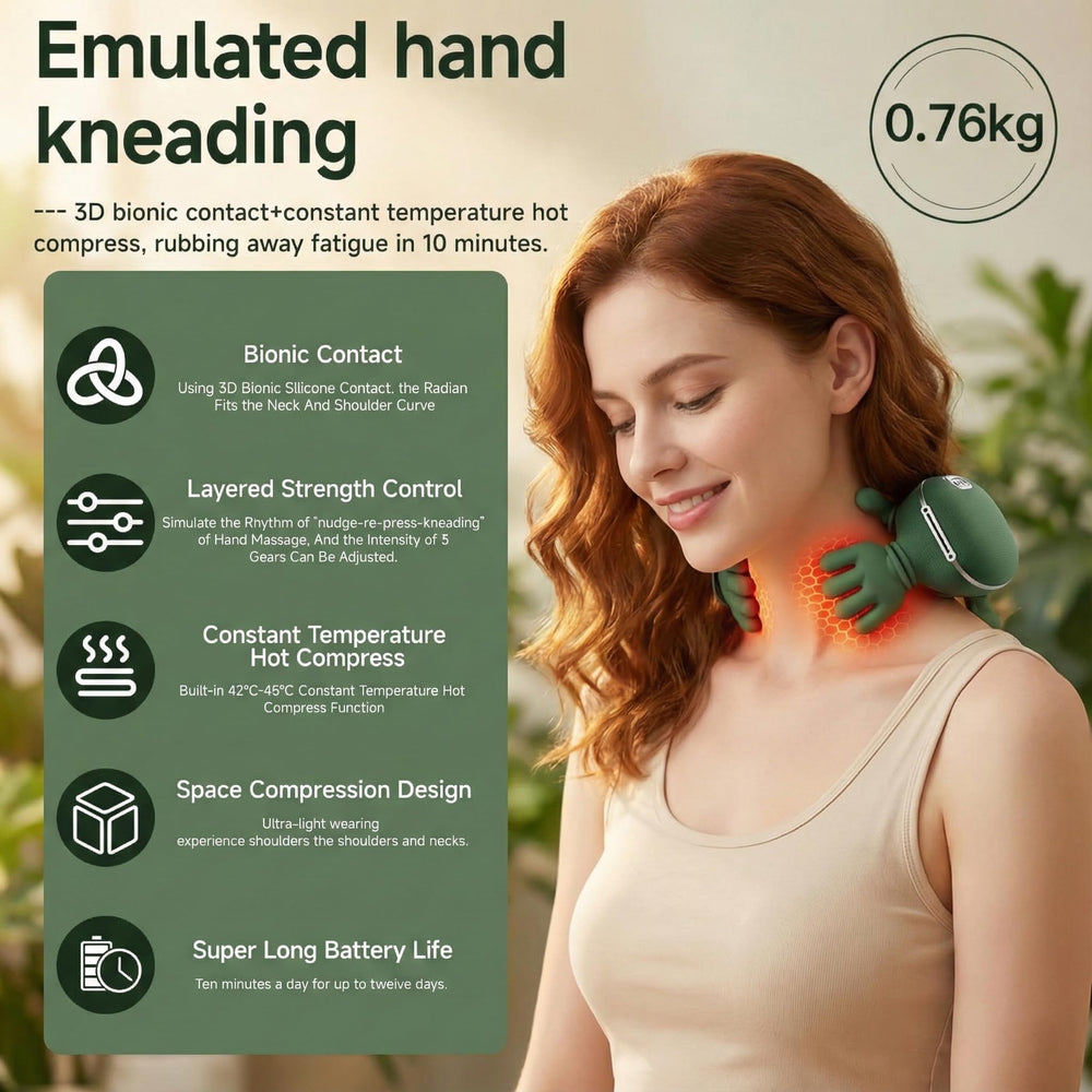 GDHMN wireless rechargeable massager lets you use it anywhere without cords.