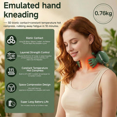 GDHMN wireless rechargeable massager lets you use it anywhere without cords.