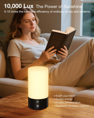 Geecent Sun Lamp color temperature dial demonstrates warm to cool light options.