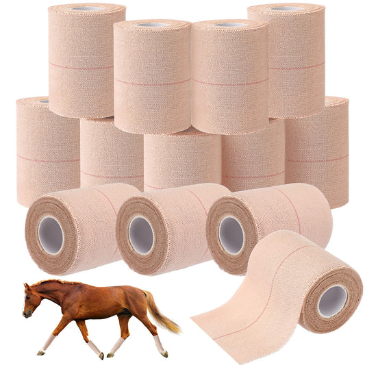 Geiserailie elastic tape pack of 12 rolls ready for versatile wrapping.