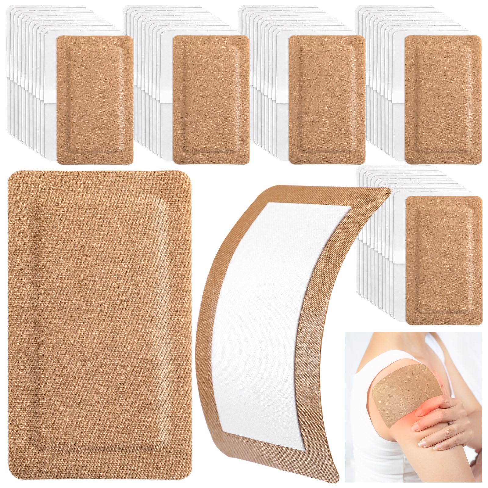 Geiserailie 90pcs extra-large bandages pack for quick wound care on the go