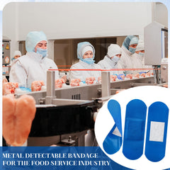 Geiserailie 800-pack blue bandages bulk packaging.