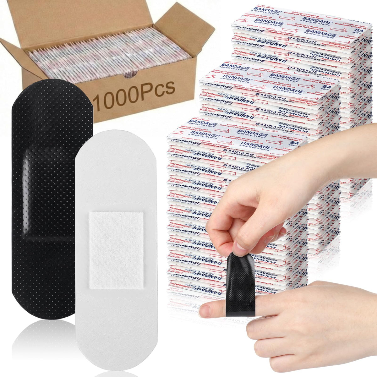 Geiserailie bulk 1000-count bandages provide quick visibility in busy kitchens and workspaces.