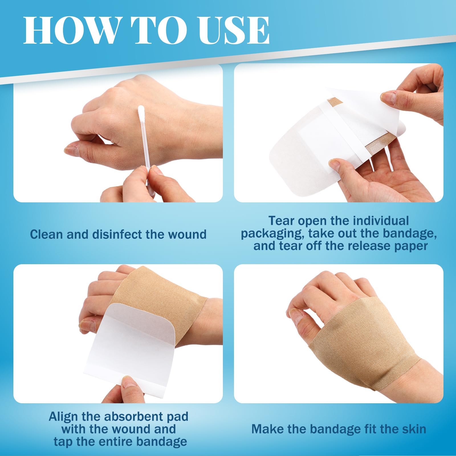 Geiserailie outdoor first aid kit inclusion with large bandages for wide injuries