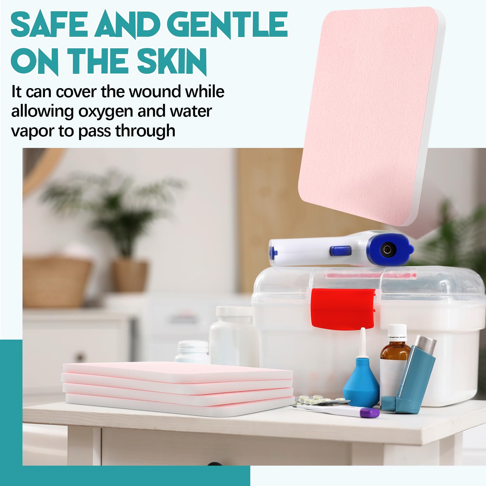 Geiserailie wound-care dressing suited for various sites and simple application