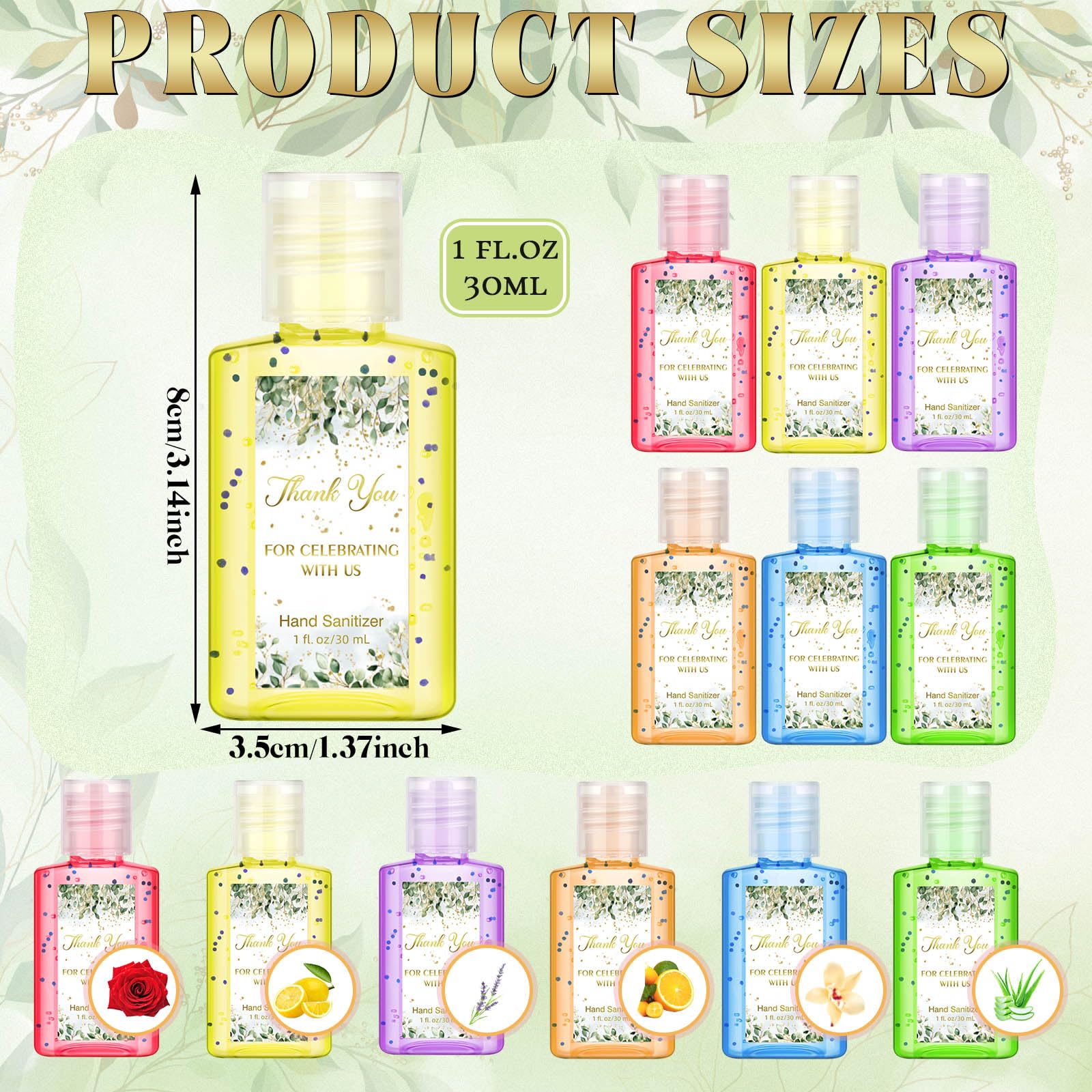 Gejoy 1oz travel-size sanitizer fits purses for quick hand cleaning anytime.