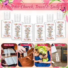 Gejoy Bible verse label design on sanitizer bottle