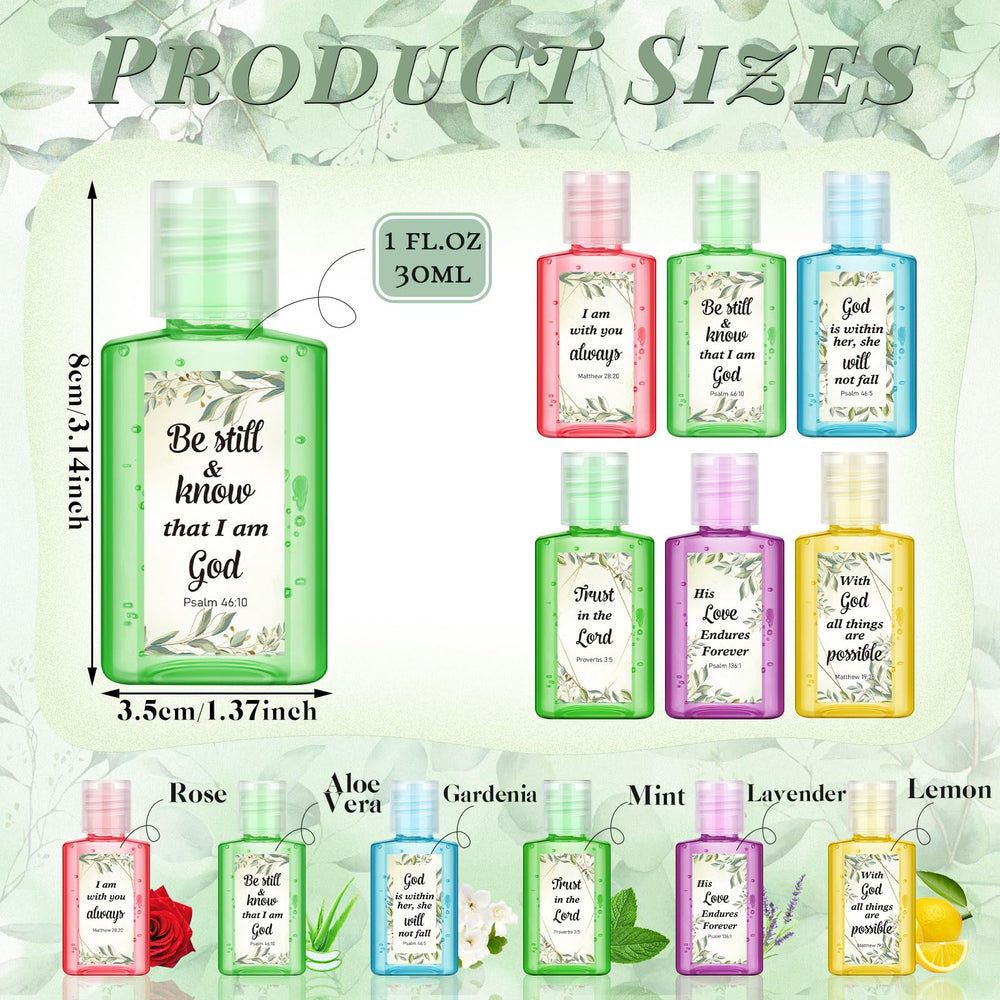 Gejoy Christian gift hand sanitizers, ideal for favors and celebrations
