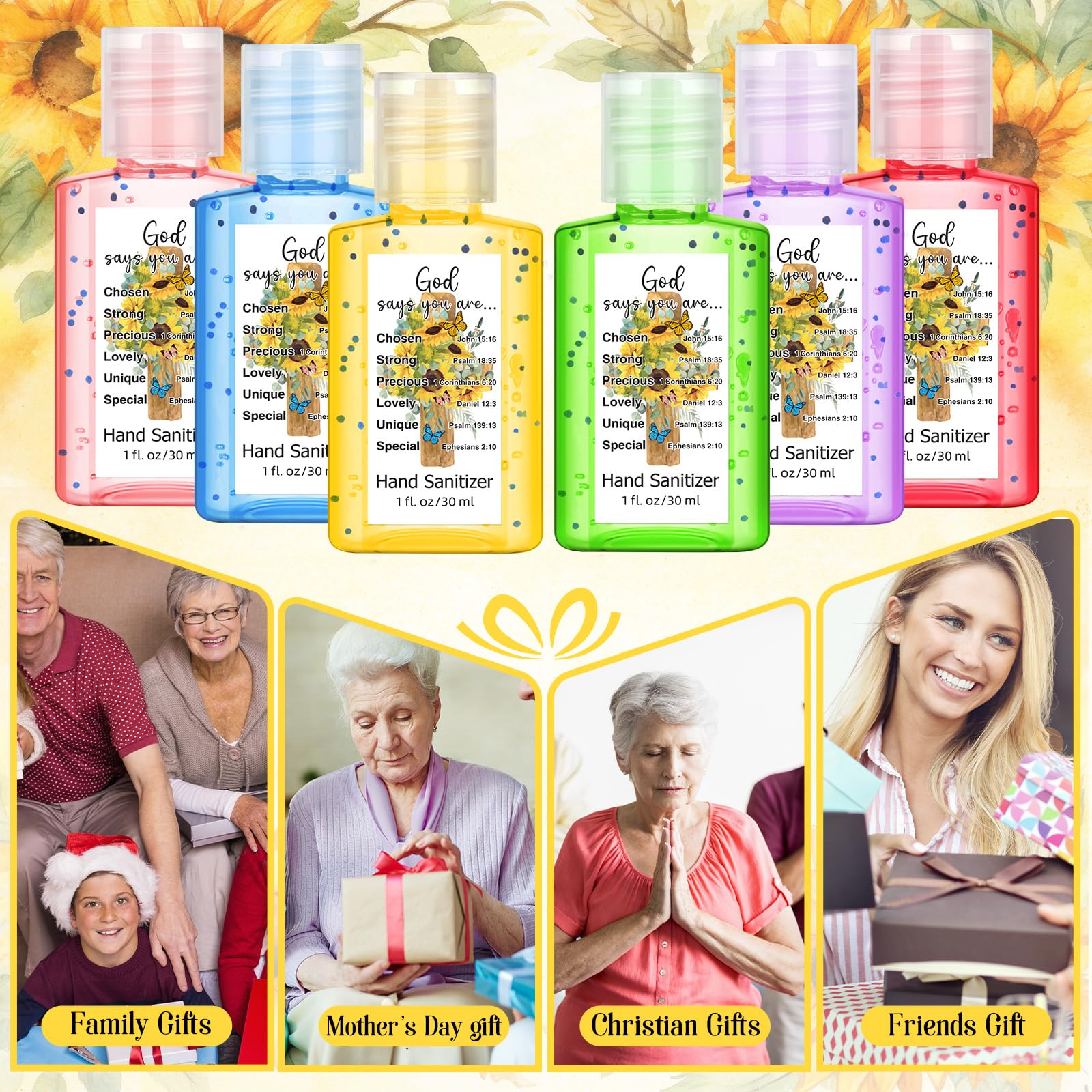 Gejoy Christian party favors hand sanitizer for guest keepsakes