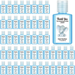 Gejoy elephant-themed 1 oz hand sanitizer bottle for baby shower guests.