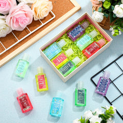 Gejoy travel-friendly 1oz sanitizer fits pockets and purses.