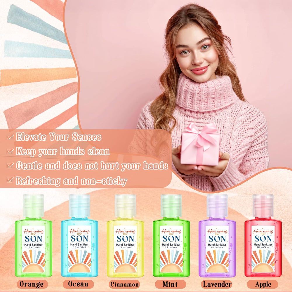 Gejoy Lemon scented mini sanitizer 1oz, bright citrus note for quick refreshment.