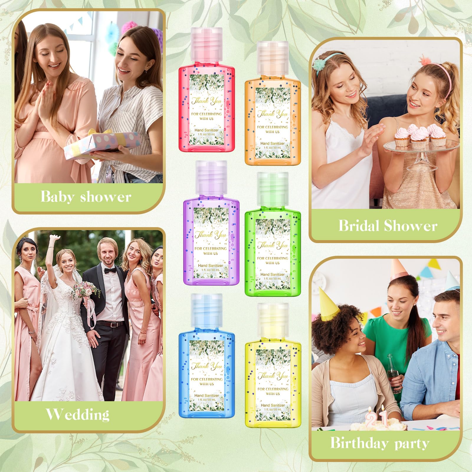Gejoy six-scent bottles offer varied fragrances for guest favors and versatile gifting.