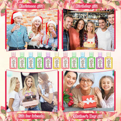 Gejoy six-scent hand sanitizers offer versatile options for event guests.