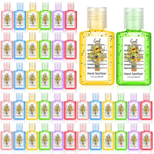 Gejoy sunflower-pattern Bible verse hand sanitizer bottle for on-the-go cleanliness