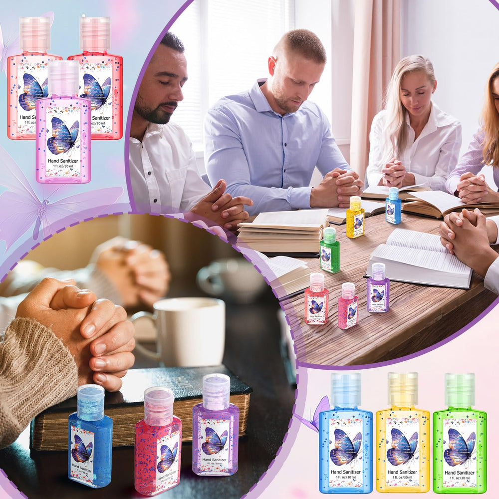 Gejoy travel-size hand sanitizer six-scent set for everyday use.