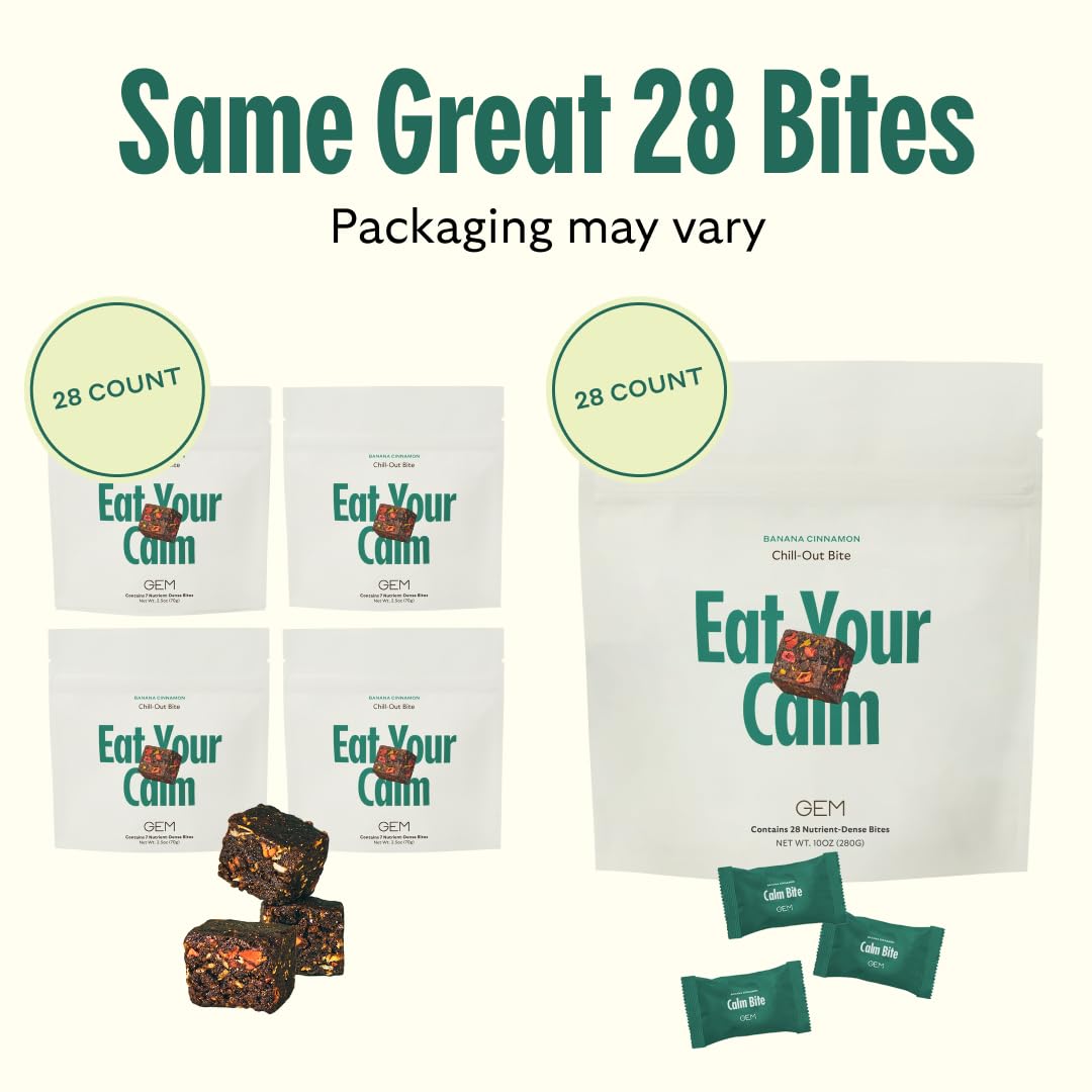 GEM Calm Bite packaging on shelf inviting daily calm
