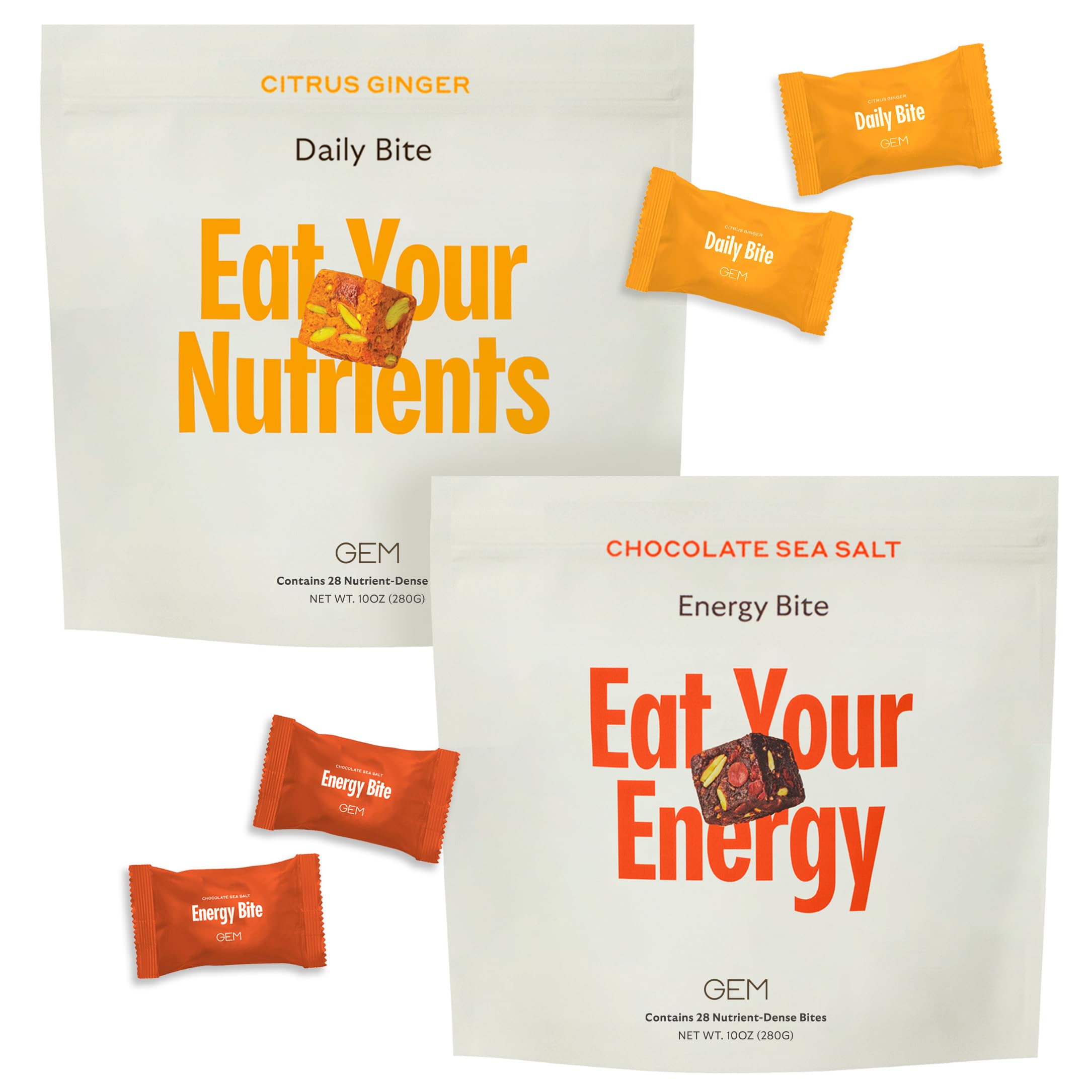 GEM GLP-1 Booster Daily Bites pack for on-the-go appetite control.