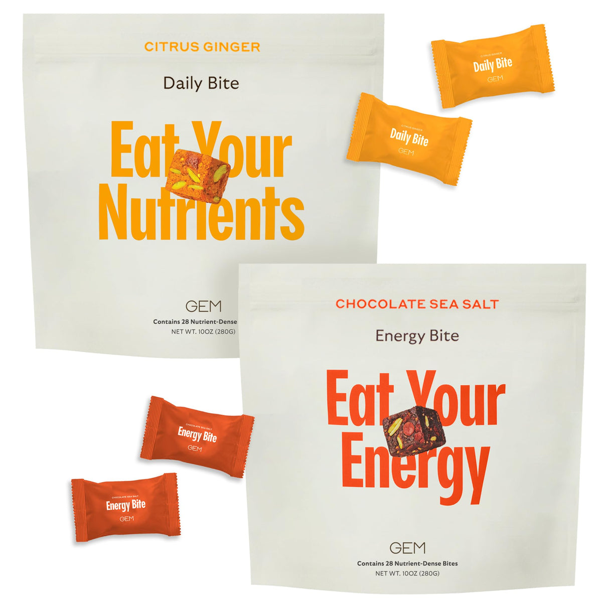 GEM GLP-1 Booster Daily Bites pack for on-the-go appetite control.