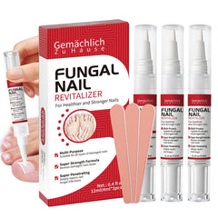 Gemächlich ZuHause toenail fungus pen applying precisely to affected nails for targeted care