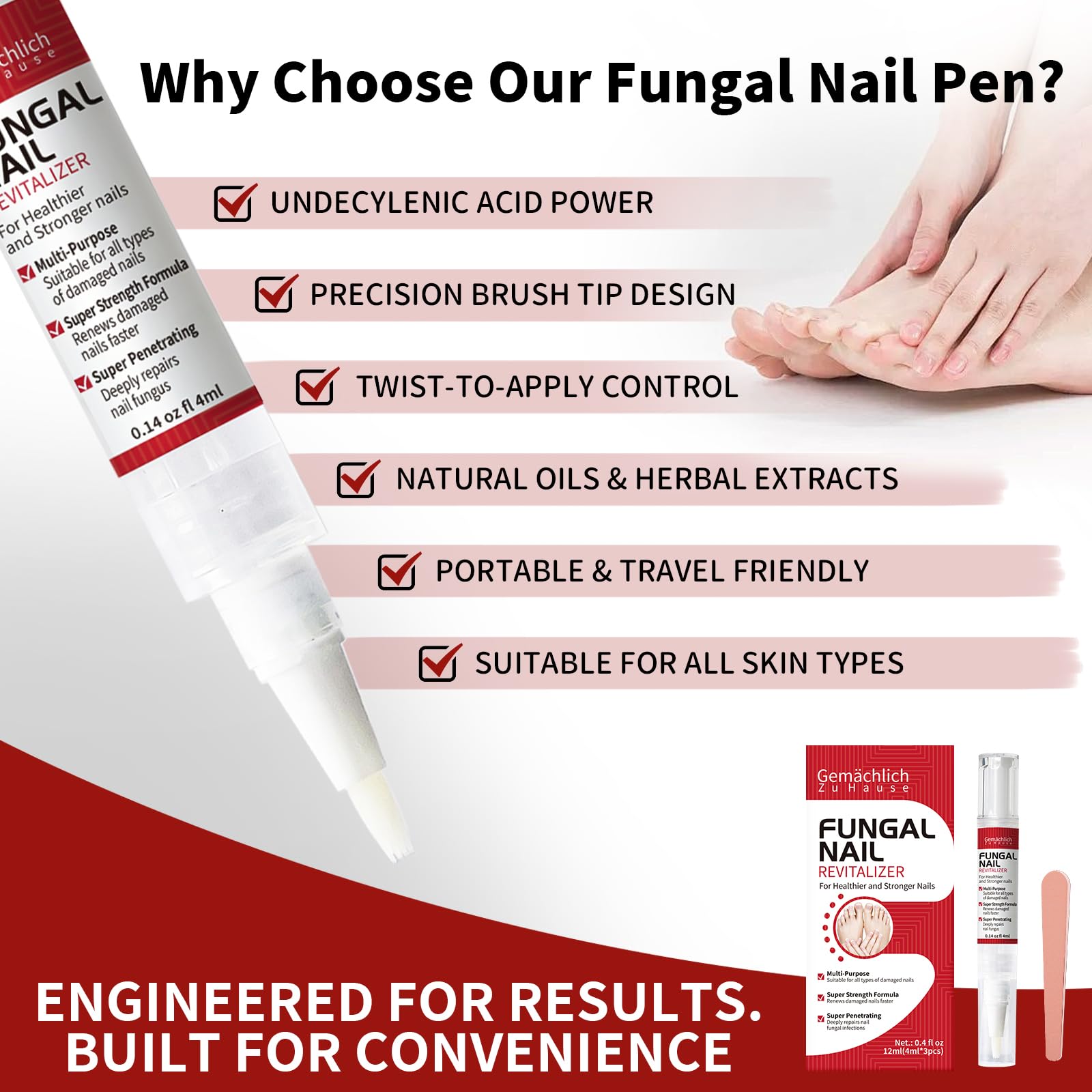 Gemächlich ZuHause twist-brush pen for easy, mess-free nail care on the go