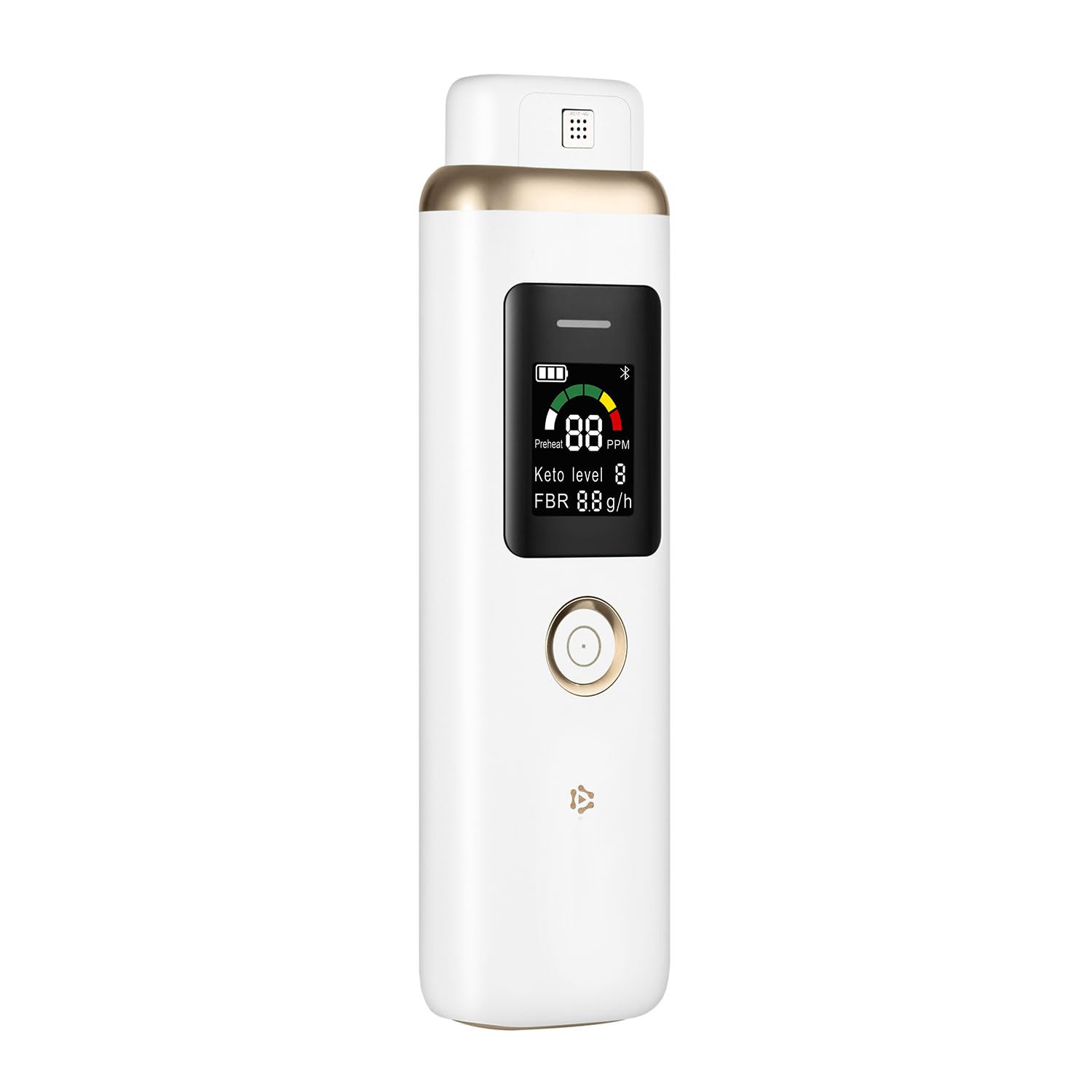 Gemusve Ketone Breath Monitor front view for quick ketosis insights.