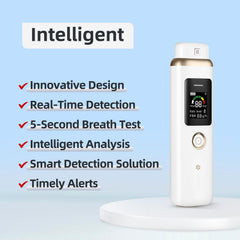 Gemusve Ketone Breath Monitor with one-button operation for easy testing.