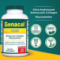 Genacol capsules held in hand for easy daily intake