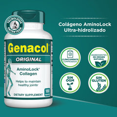 Genacol Original capsule close-up showing smooth coating for easy swallowing.