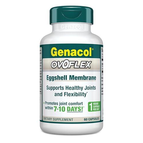 Genacol Ovoflex capsules close-up showing vegetarian joint care