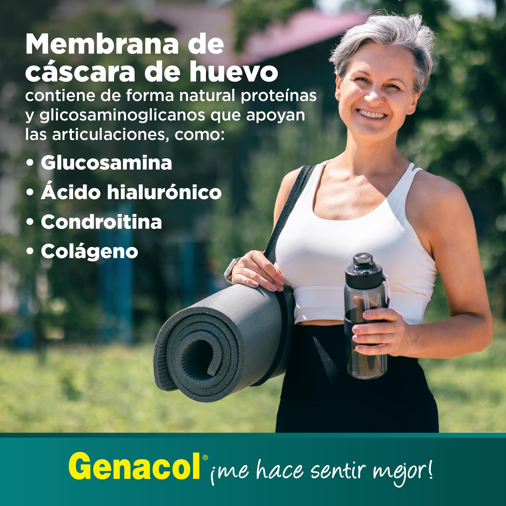 Genacol Ovoflex jar with capsules ready for daily use