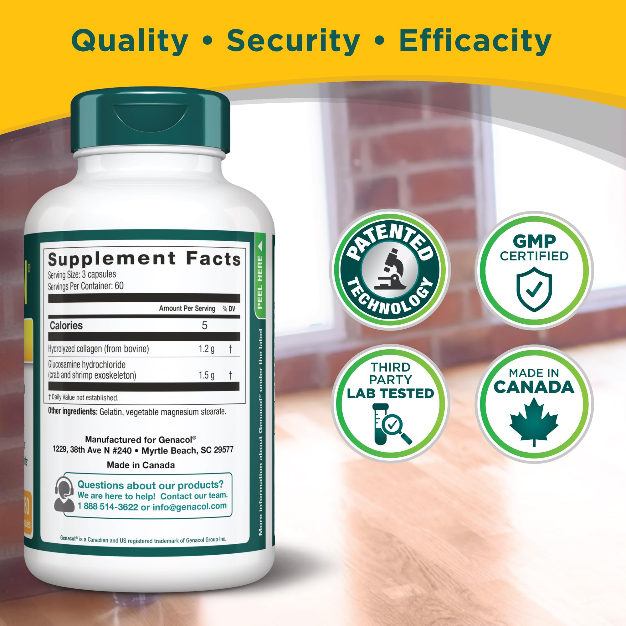 Genacol Plus packaging highlights a 60-day supply for ongoing use.