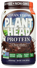 Genceutic Naturals Plant Head Protein chocolate tub for convenient daily protein intake