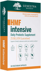 Genestra HMF Intensive bottle label for daily probiotic use