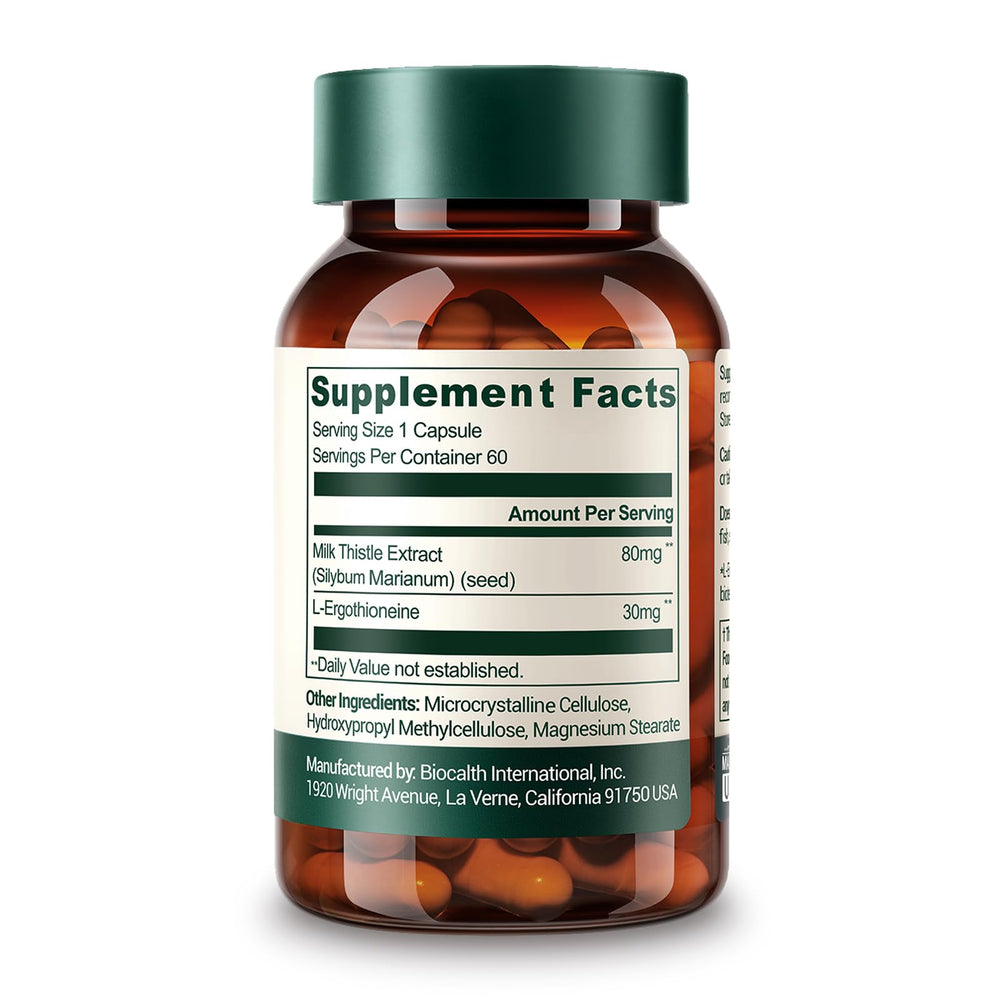 GENEIII bottle back label close-up highlighting ingredients and certifications