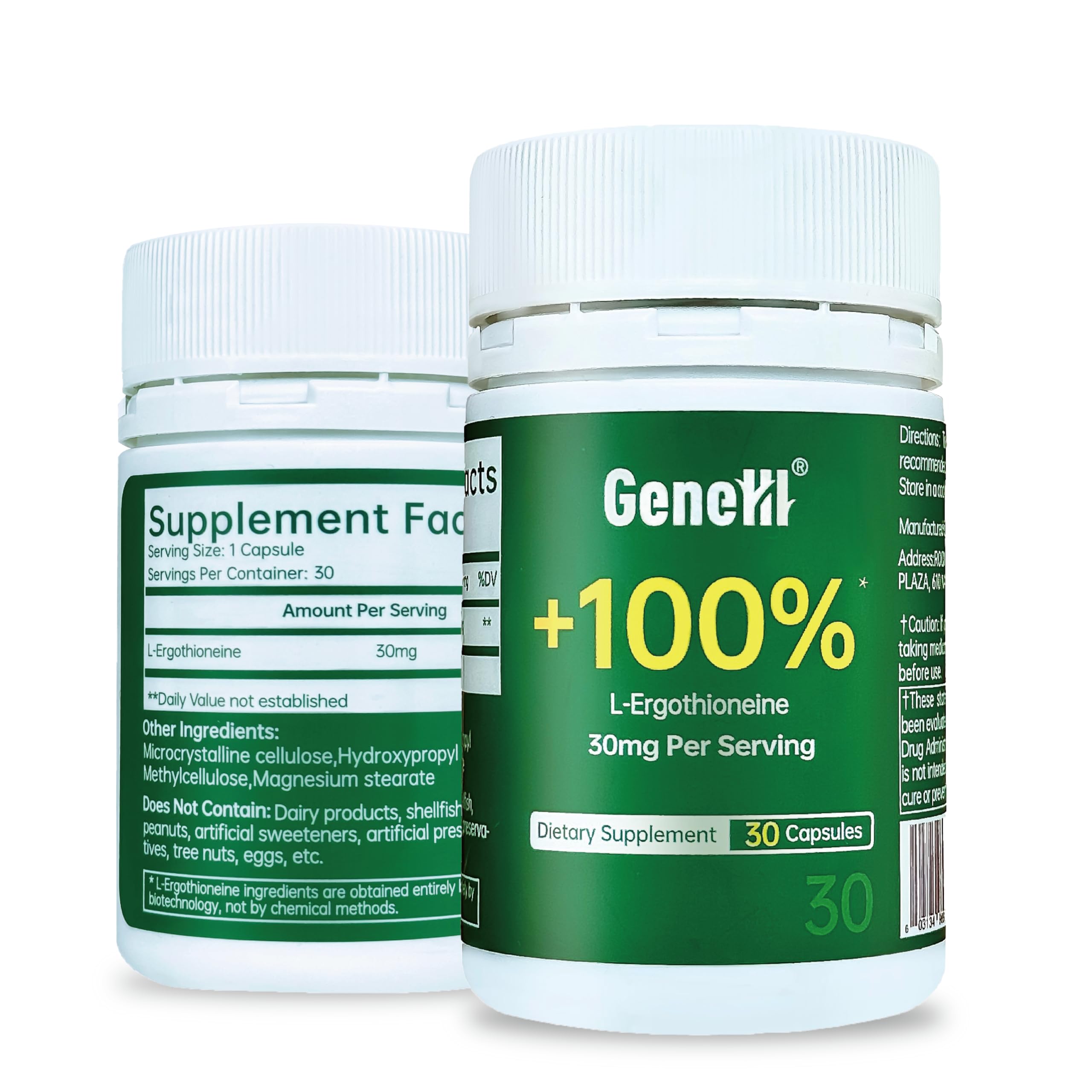 GENEIII EGT capsule close-up highlighting antioxidant protection at the cellular level