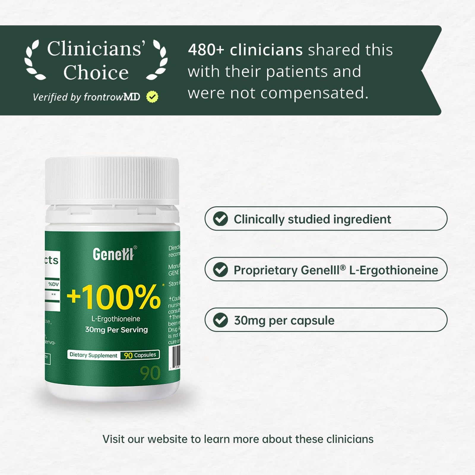 GENEIII label details showcase third-party testing and safety in USA facility