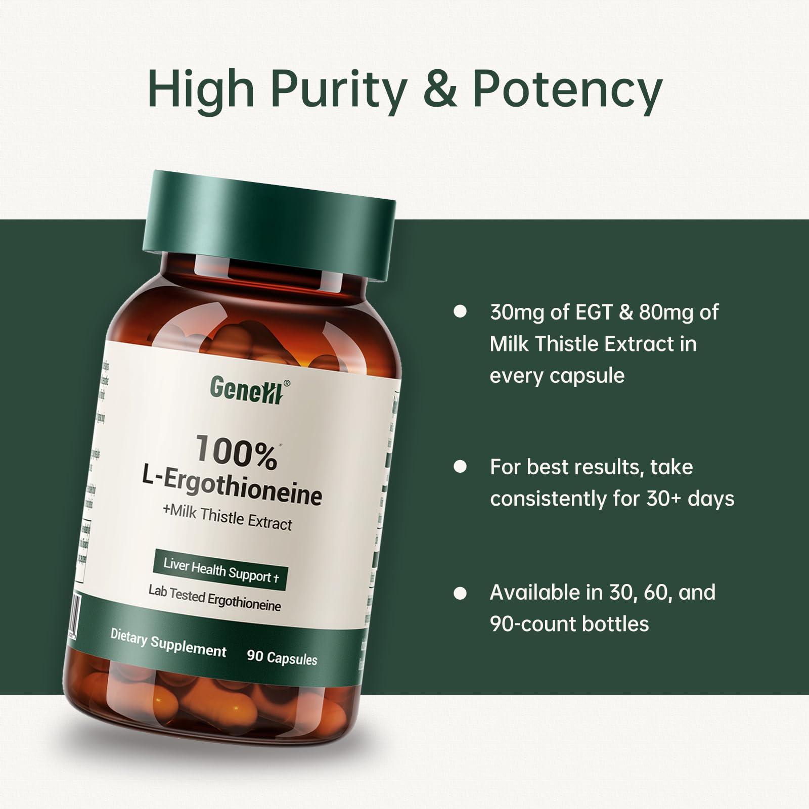 GENEIII Ergothioneine clinical-study-graphic underscoring science-backed safety.