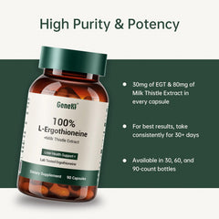 GENEIII Ergothioneine clinical-study-graphic underscoring science-backed safety.