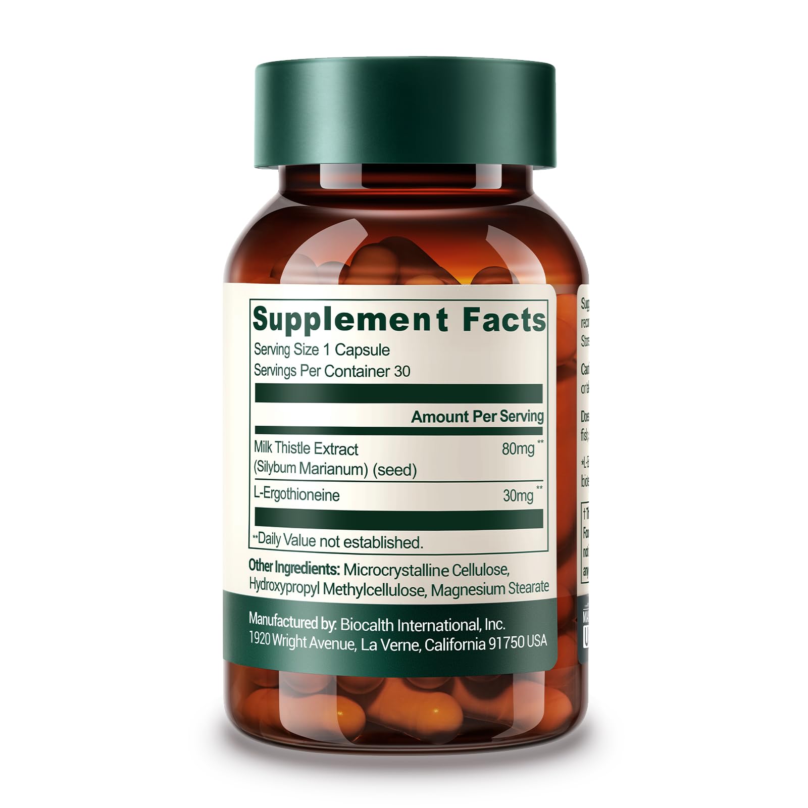 GENEIII L-Ergothioneine bottle label highlights purity and ingredients