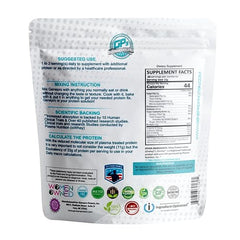 Close-up of GENEPRO GEN. 3 label highlighting lactose-free and gluten-free formula.