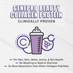 GENEPRO GEN. 3 gluten-free lactose-free icons on label for dairy-free protein choices.