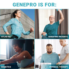 GENEPRO GEN. 3 pouch in gym bag—on-the-go protein solution.