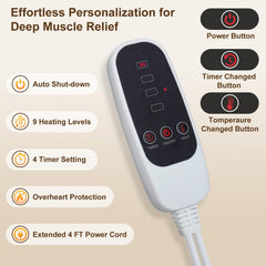 General Armor nine heat settings enable personalized warmth from gentle to intense