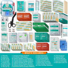 General Medi first aid kit hardcase open with organized compartments.