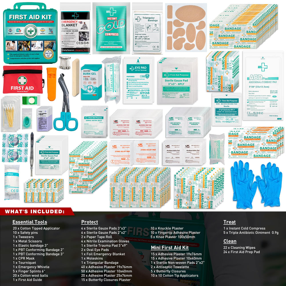 General Medi first aid kit interior with organized compartments for quick access.